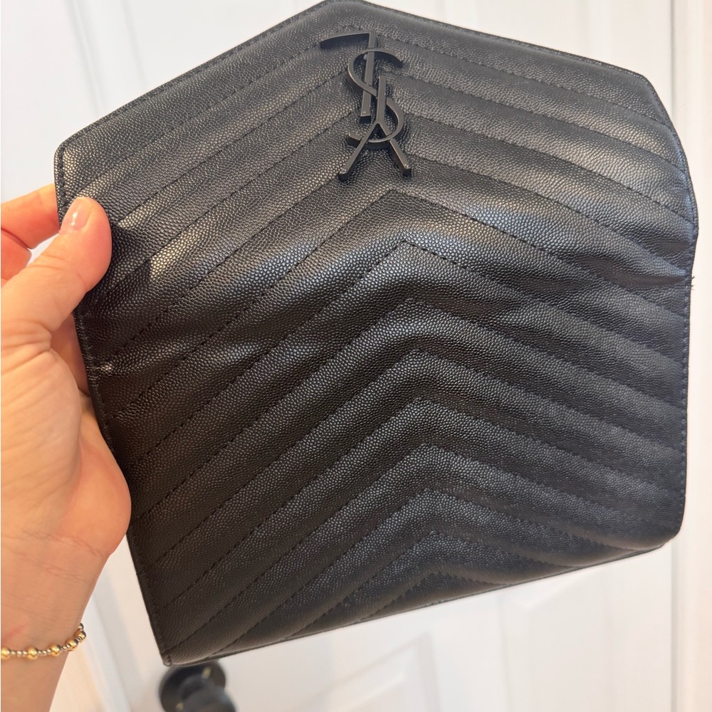 Source Unknown Black Chevron Crossbody Clutch Bag… - image 6